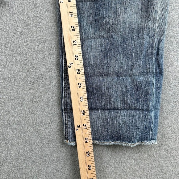 American Eagle Womens Jeans Tomgirl Distressed Button Fly Size 12 - Picture 8 of 13